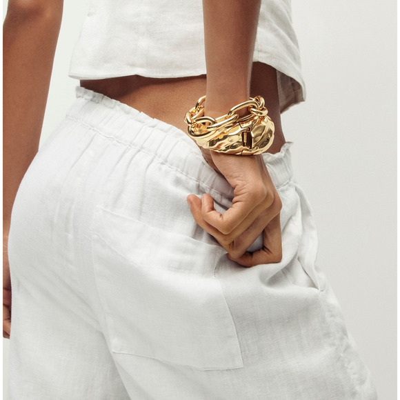 J.Crew Petite Soleil Pant Linen Pull on Relaxed White Small petite - Picture 4 of 9